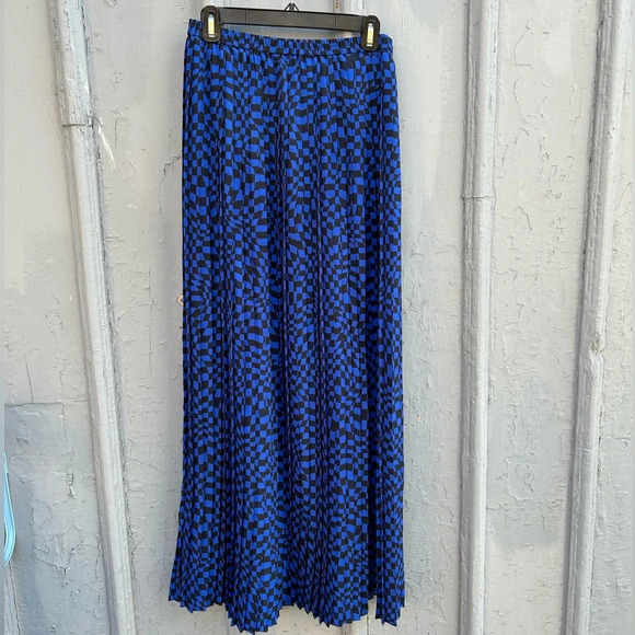 Michael Michael  Kors checked pleated maxi skirt, size S - Picture 1 of 7